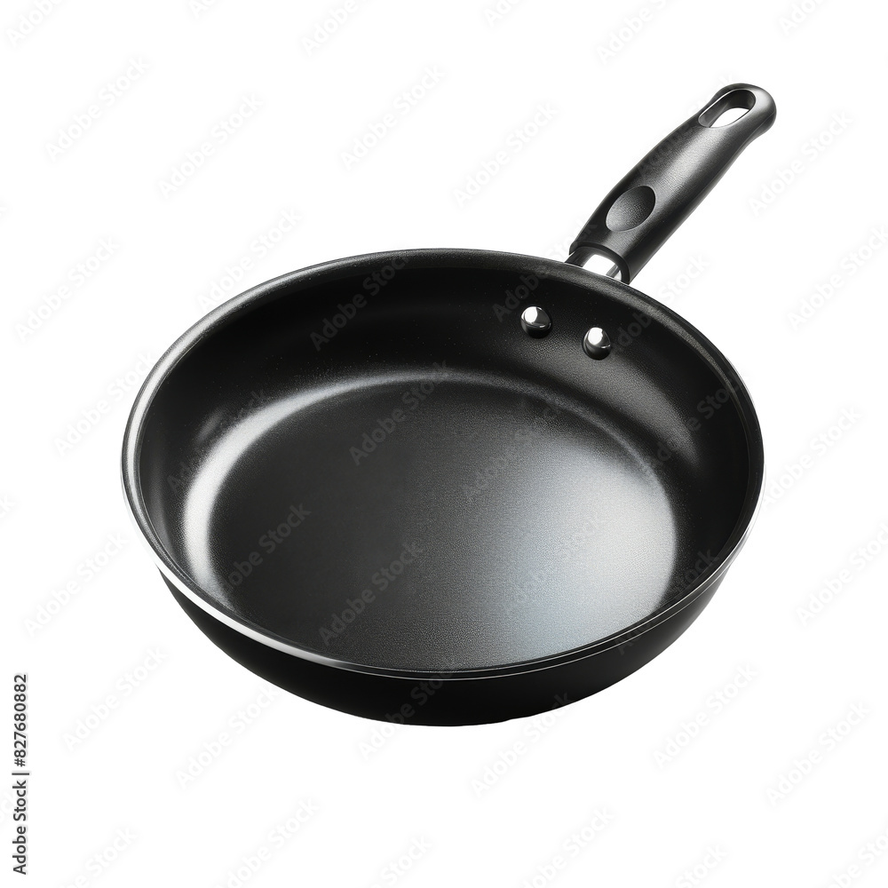 Frying pan isolated solid white background, without shadow, single object, detailed, PNG dicut style Frying pan isolated solid white background, without shadow, single object, detailed, PNG dicut style