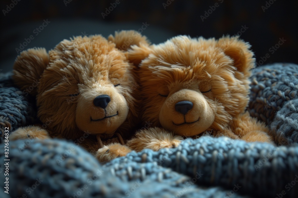 teddy bears sleeping and cuddling in bed teddy bears sleeping and cuddling in bed