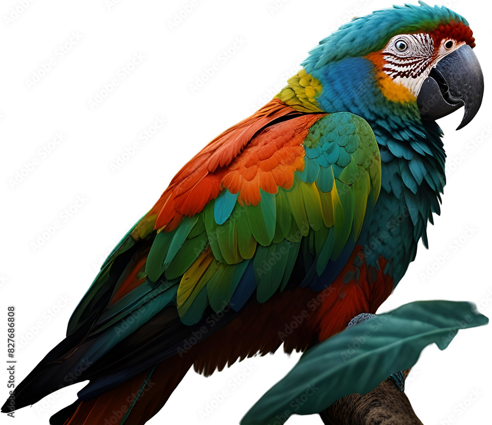 the appearance of a parrot in a tropical jungle the appearance of a parrot in a tropical jungle