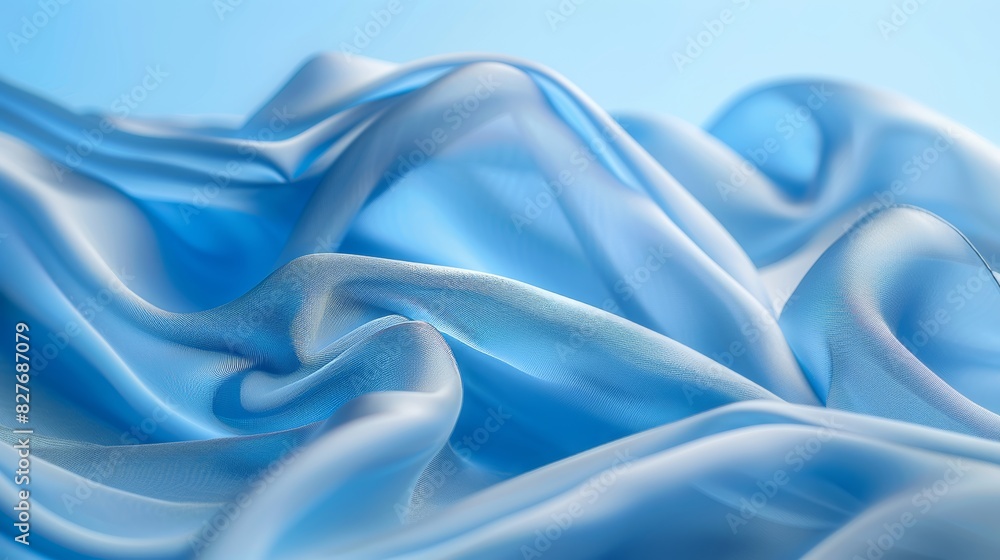 Obraz premium deep blue gradient background, single blue tech line, dynamic curve, glossy effect, high color saturation, futuristic tech vibe. --ar 16:9