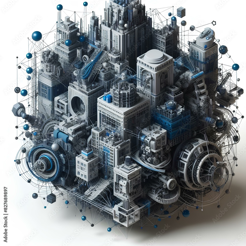 Fototapeta premium components of a motherboard