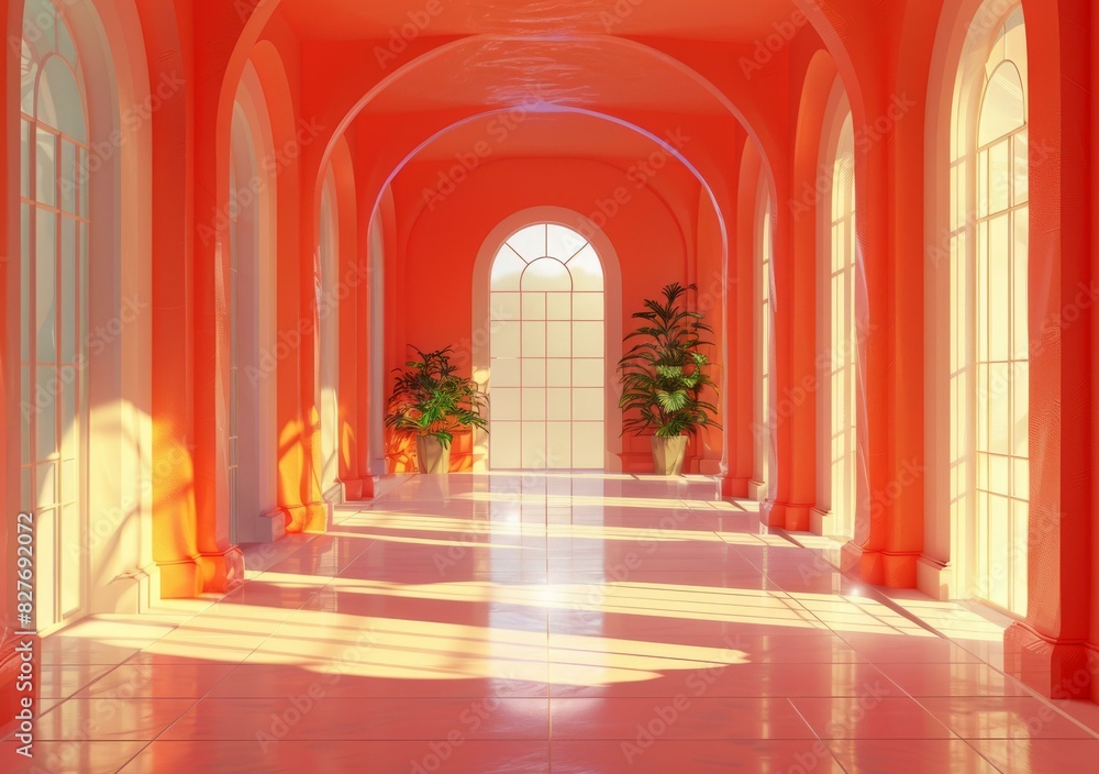 Surreal Pink Hallway Surreal Pink Hallway