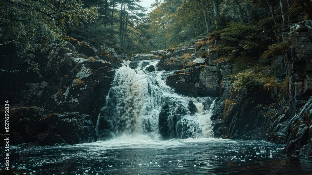 Naklejka premium beautiful waterfalls in the world