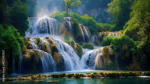 beautiful waterfalls in the world © WITTAYA  ANGMUJCHA