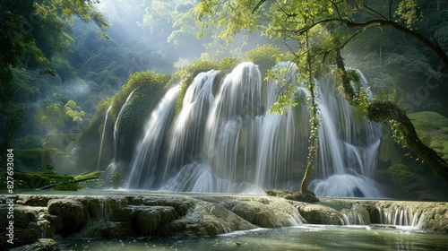 beautiful waterfalls in the world © WITTAYA  ANGMUJCHA