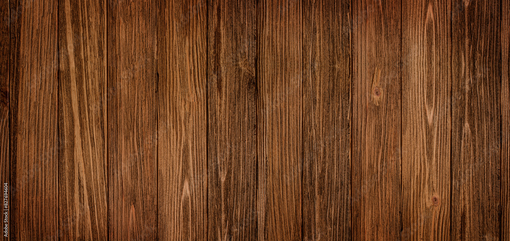Fototapeta premium Old wooden plank banner background