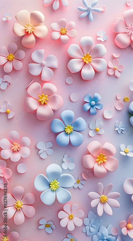 3D clay cute flowers phone wallpaper pastel colors minimalistic Clay Flowers Concept
3D clay cute flowers phone wallpaper pastel colors minimalistic Clay Flowers Concept
