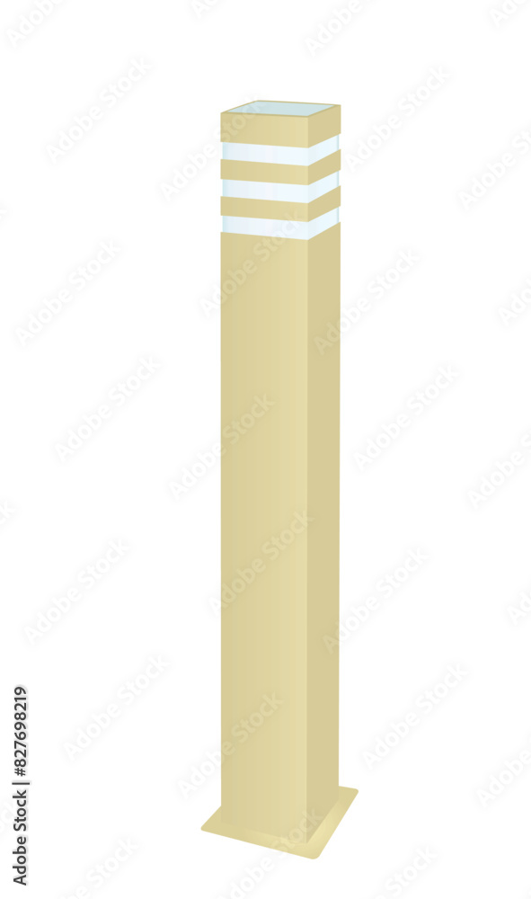 Simple outdoor lamp post. vector Simple outdoor lamp post. vector