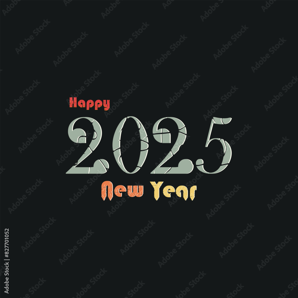 Obraz premium 2025 design element vector icon with creative concept