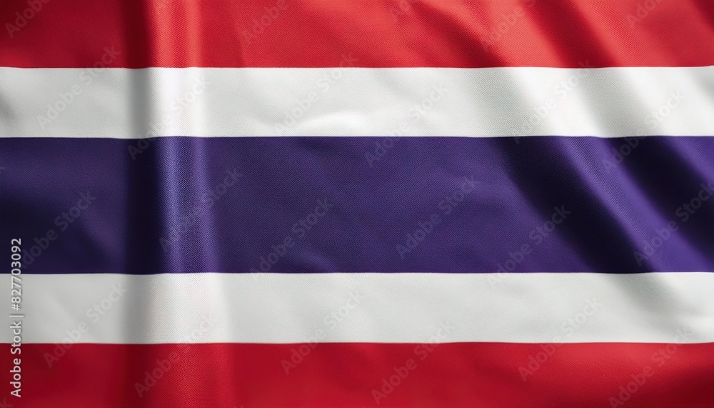 Fototapeta premium world flag pride or Olympic games or the Olympics concept of a Flag of the country Thailand with five horizontal stripes in red, white and blue being the wide band, Isolated with colors and design