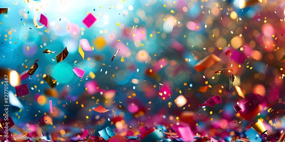 Vibrant Carnival Celebration: Colorful Confetti on Bokeh Background. Concept Carnival Theme, Confetti Photography, Bokeh Backdrop, Colorful Festivities, Vibrant Celebration Vibrant Carnival Celebration: Colorful Confetti on Bokeh Background. Concept Carnival Theme, Confetti Photography, Bokeh Backdrop, Colorful Festivities, Vibrant Celebration