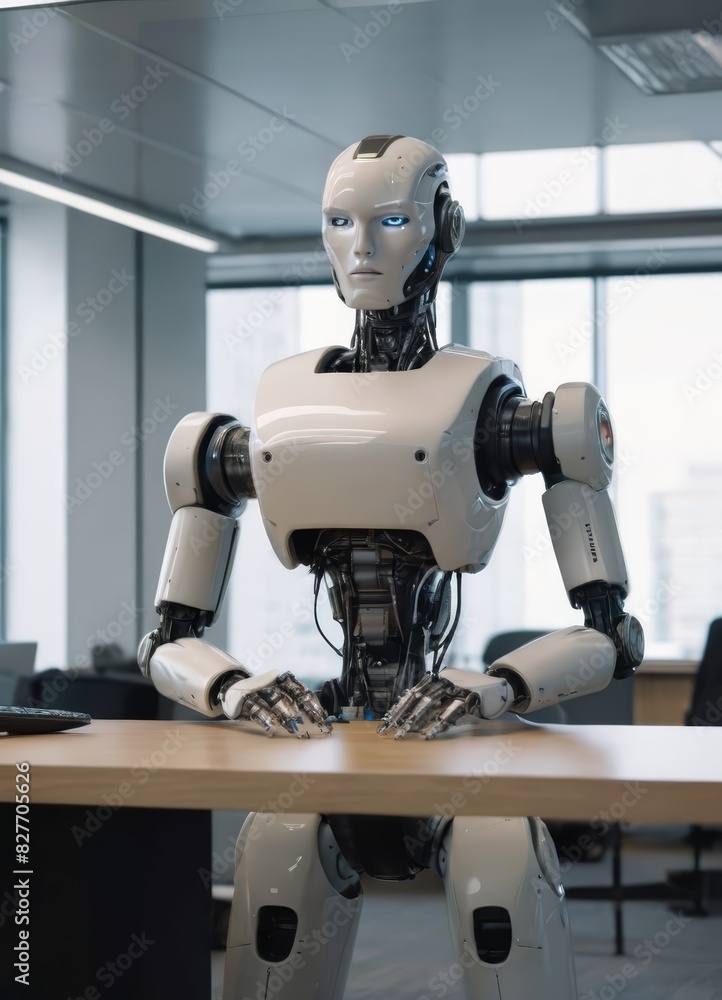 artificial intelligence, robot working, portrait of a cyborg artificial intelligence, robot working, portrait of a cyborg