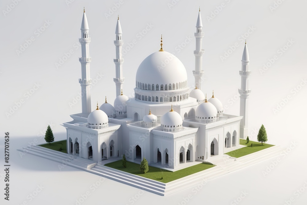 Obraz premium 3d rendering of mosque