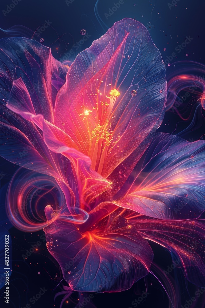 Purple Flower With Blue Background Purple Flower With Blue Background