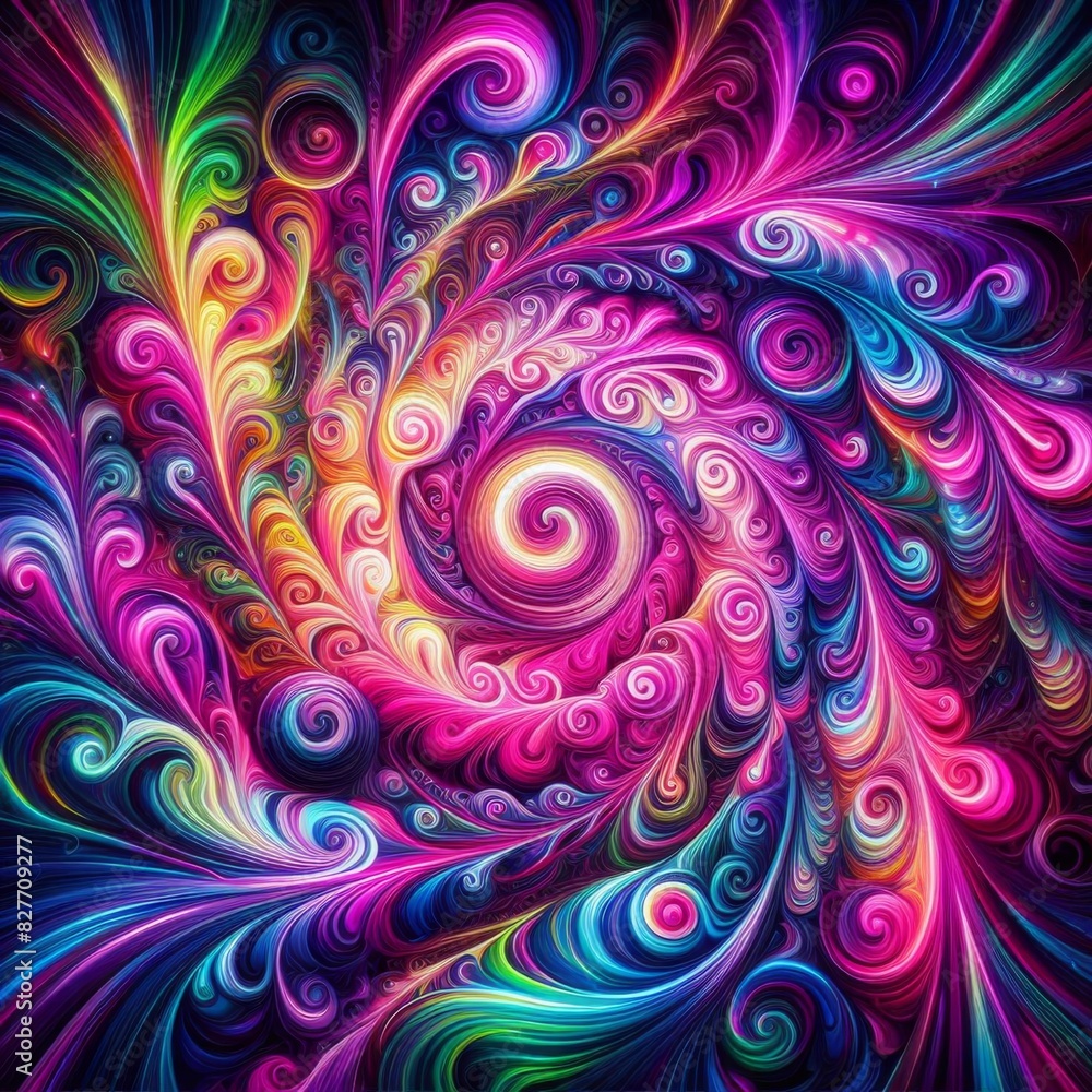 Obraz premiumabstract background with swirls