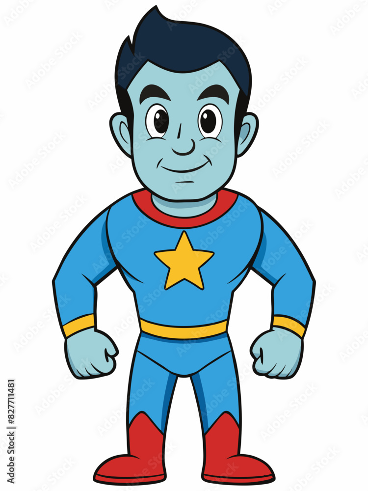 A character in the style of a comic book. A character in the style of a comic book.
