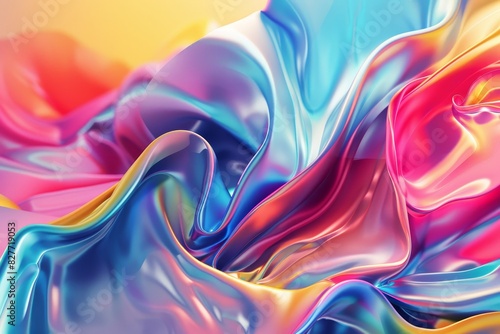 Wallpaper Mural A colorful piece of fabric with a rainbow pattern Torontodigital.ca