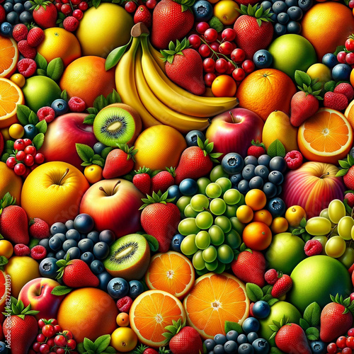 Assorted Fruits Painting