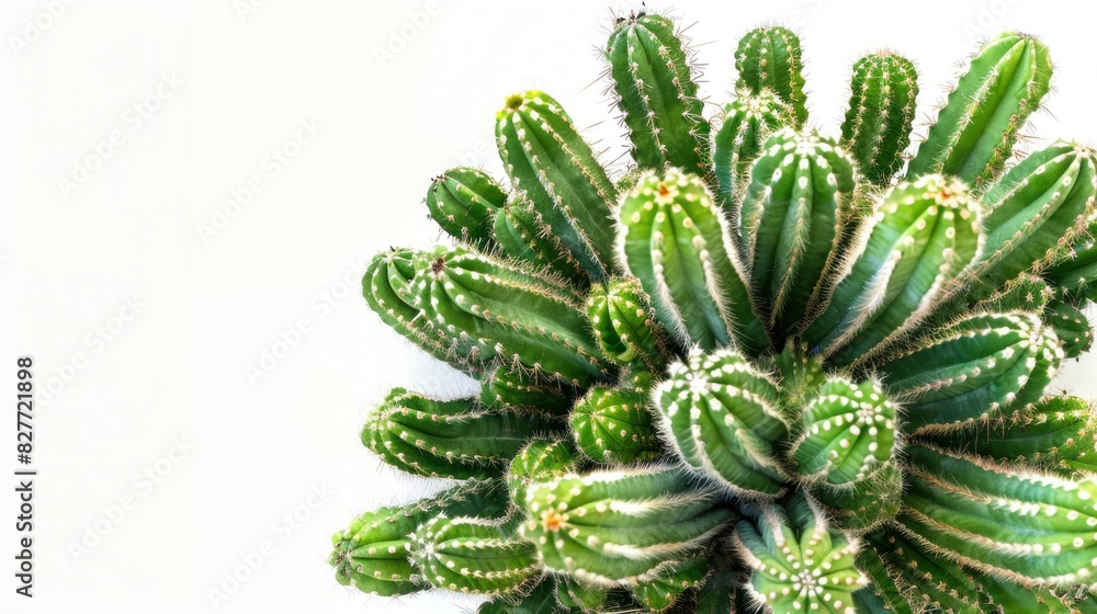 cactus tree isolated on white background from top view cactus tree isolated on white background from top view
