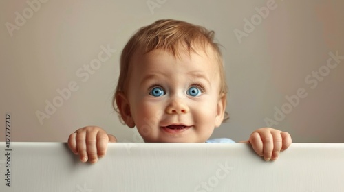 The Cute Baby's Curious Look photo