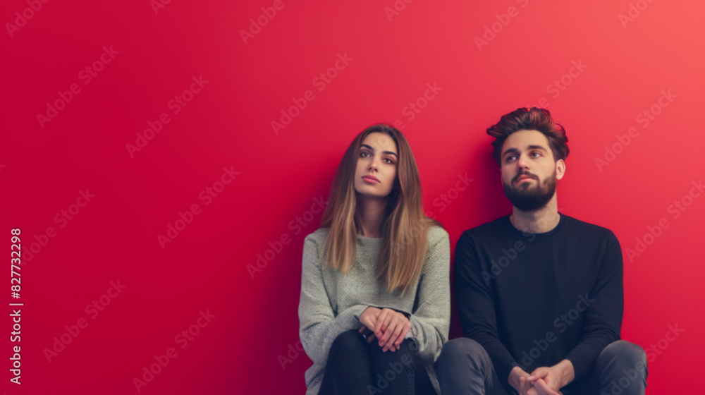 Obraz premium Young Pair in Subdued Light