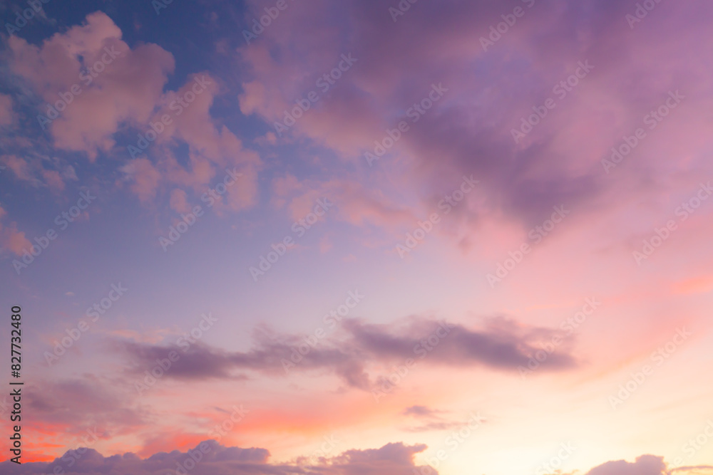 Clouds and orange sky,Real majestic sunrise sunset sky background with gentle colorful clouds without birds.Panorama, large Clouds and orange sky,Real majestic sunrise sunset sky background with gentle colorful clouds without birds.Panorama, large