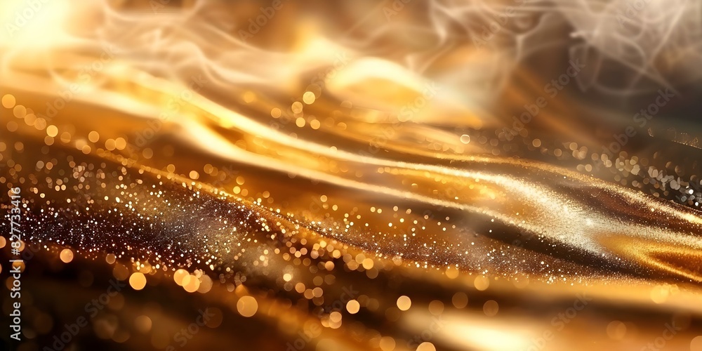 Golden Elegance: Metallic Foil Texture with Glitter Accents. Concept Luxury Event Decor, Glamorous Party Ideas, Shiny Table Settings, Metallic Wedding Theme Golden Elegance: Metallic Foil Texture with Glitter Accents. Concept Luxury Event Decor, Glamorous Party Ideas, Shiny Table Settings, Metallic Wedding Theme