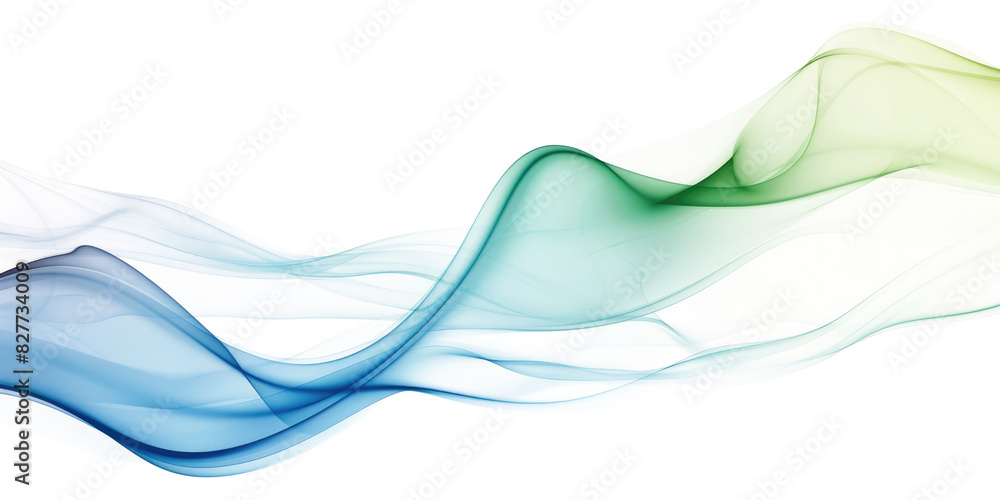 blue green smooth smoke wave isolated on white or transparent png blue green smooth smoke wave isolated on white or transparent png