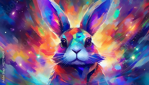 Wallpaper Mural Whimsical bunny watercolor illustration. Torontodigital.ca