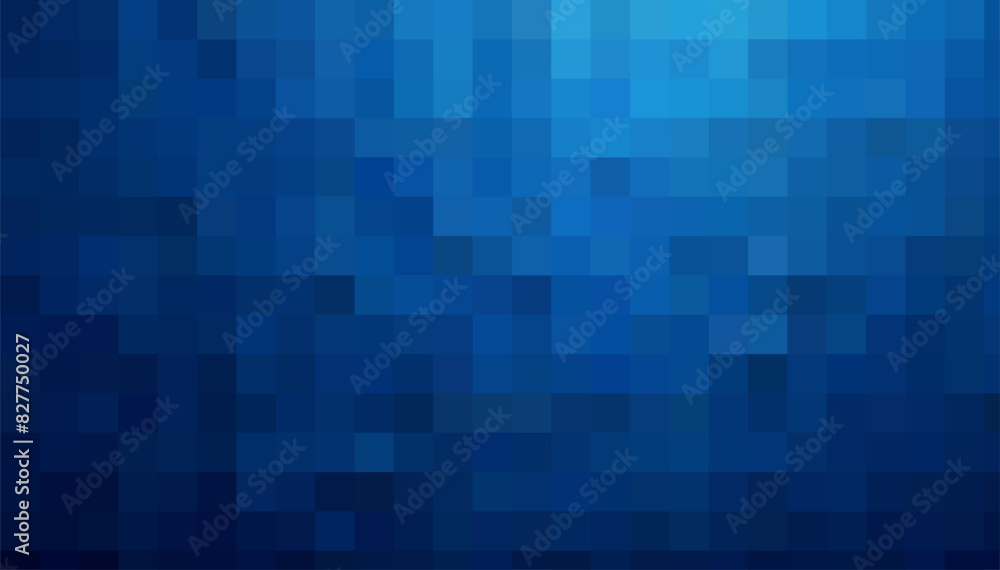 Gradient blue background. Geometric texture of light-dark blue squares. The substrate for branding, calendar, postcard, screensaver, poster, cover. A place for your design or text. Vector illustration Gradient blue background. Geometric texture of light-dark blue squares. The substrate for branding, calendar, postcard, screensaver, poster, cover. A place for your design or text. Vector illustration