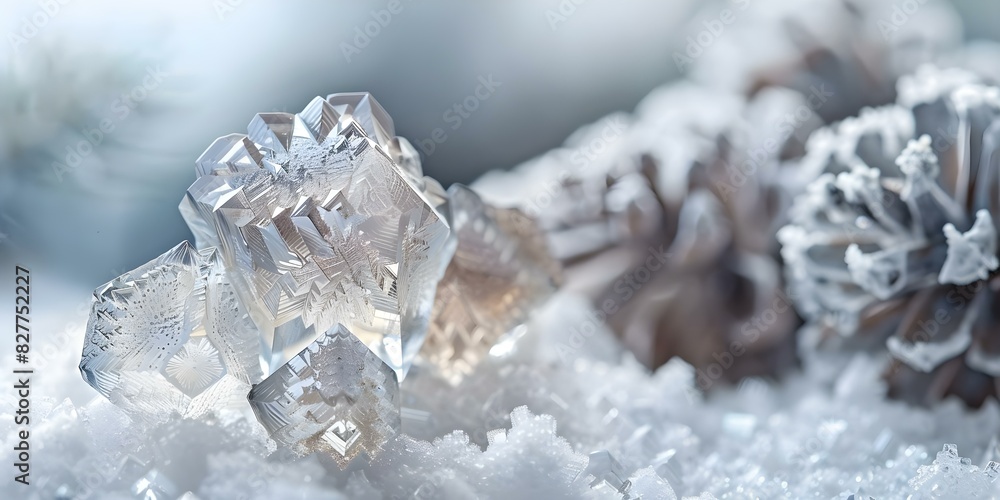 Intricate Designs and Captivating Charm of Hailstones Displayed in This Image. Concept Nature Photography, Pattern Inspiration, Weather Phenomena, Elemental Beauty Intricate Designs and Captivating Charm of Hailstones Displayed in This Image. Concept Nature Photography, Pattern Inspiration, Weather Phenomena, Elemental Beauty