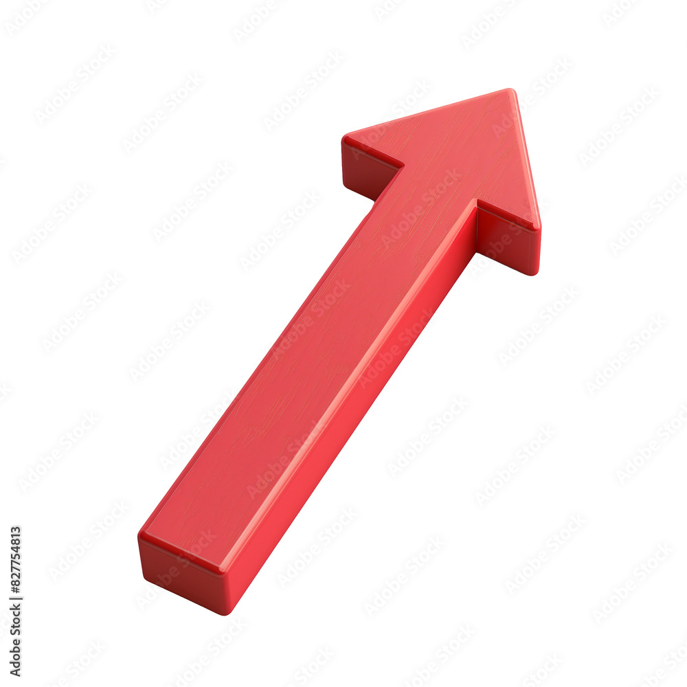 a red arrow that is pointing to the up, isolated on transparent background. a red arrow that is pointing to the up, isolated on transparent background.