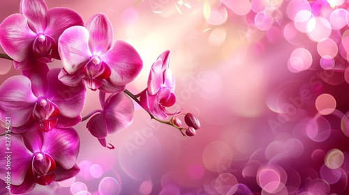 blooms filled frame, background lit by soft, blurred lights