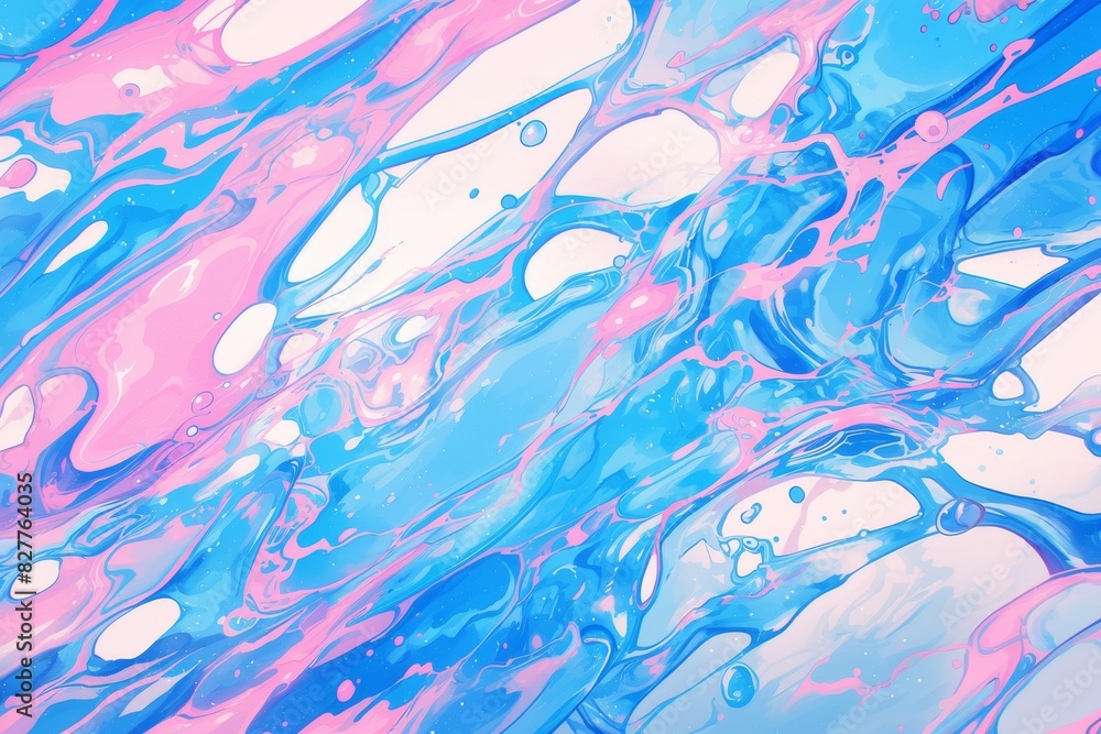 Water droplets in a dance of color