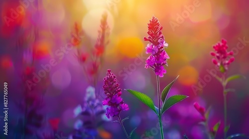  A tight shot of a flower bundle  foreground flowers softly blurred  background similarly blurred with adjacent blooms