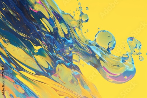 A world of water droplets, full of color