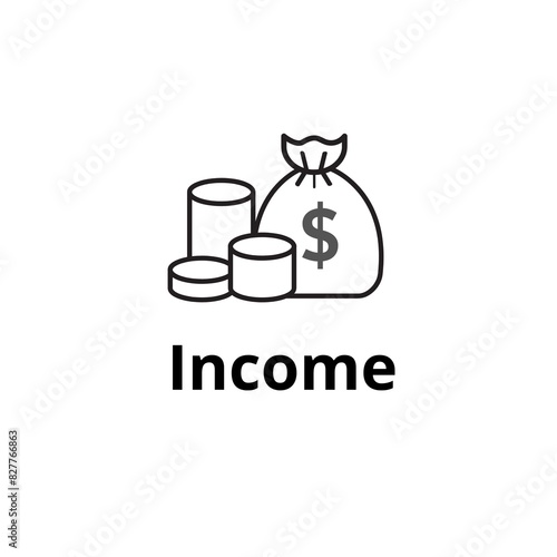 Financial income vector illustration design