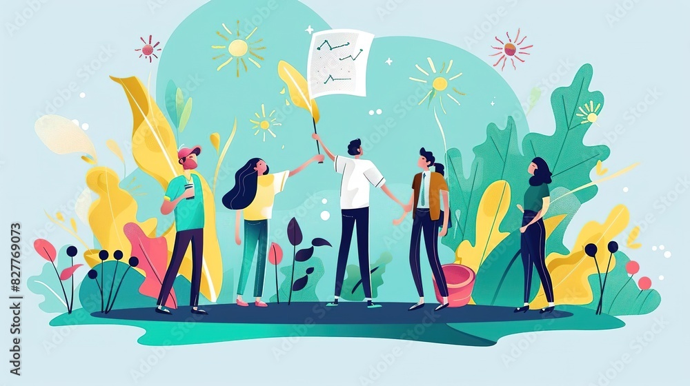 Create a vibrant, eye-level view of a patriotic Independence Day parade, with cheerful celebrants, colorful flags, and fireworks in the background Create a vibrant, eye-level view of a patriotic Independence Day parade, with cheerful celebrants, colorful flags, and fireworks in the background