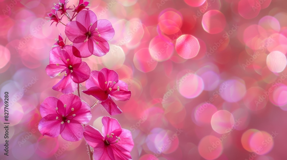 a blur of pink blooms a blur of pink blooms