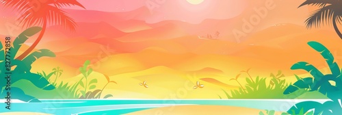 Beautiful summer gradient background