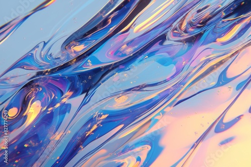 A world of water droplets, full of color