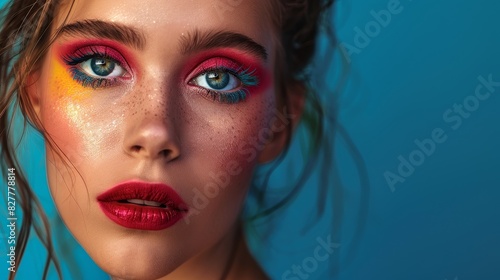 Wallpaper Mural Glamour portrait of a model with stunning make-up and a bold attitude Torontodigital.ca