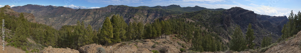 Fototapeta premium Landscape at Roque Nublo on Gran Canaria,Canary Islands,Spain,Europe 