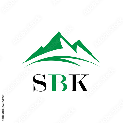 SBK letter logo design on white background. Creative  modern SBK letter logo design. Vector design.
Letters SBK, SBK logo  vector template. photo