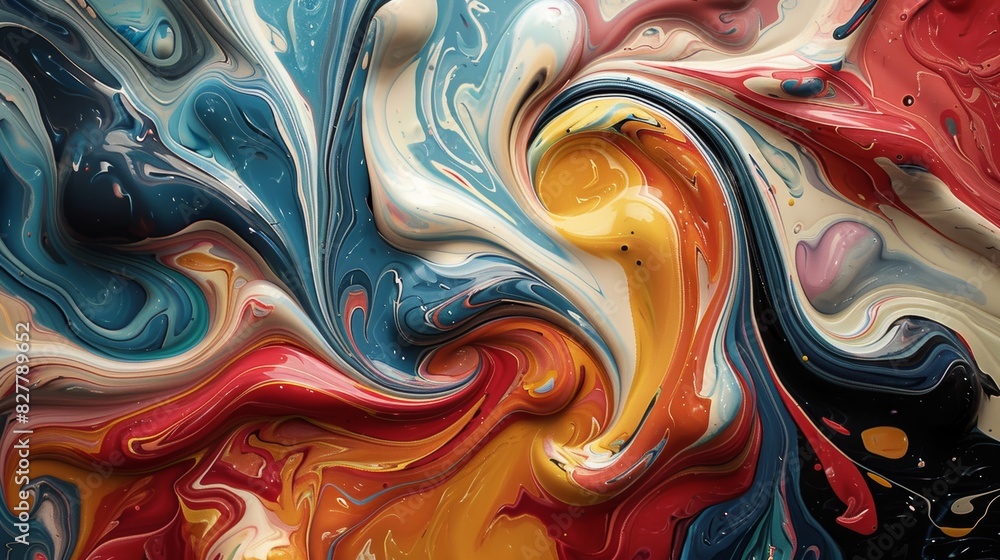 Create a swirl pattern with flowing curvilinear designs in various colors, evoking a sense of movement and fluidity reminiscent of traditional marbled art Create a swirl pattern with flowing curvilinear designs in various colors, evoking a sense of movement and fluidity reminiscent of traditional marbled art