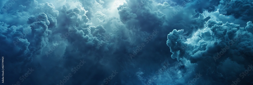 Fototapeta premium Fading blue background