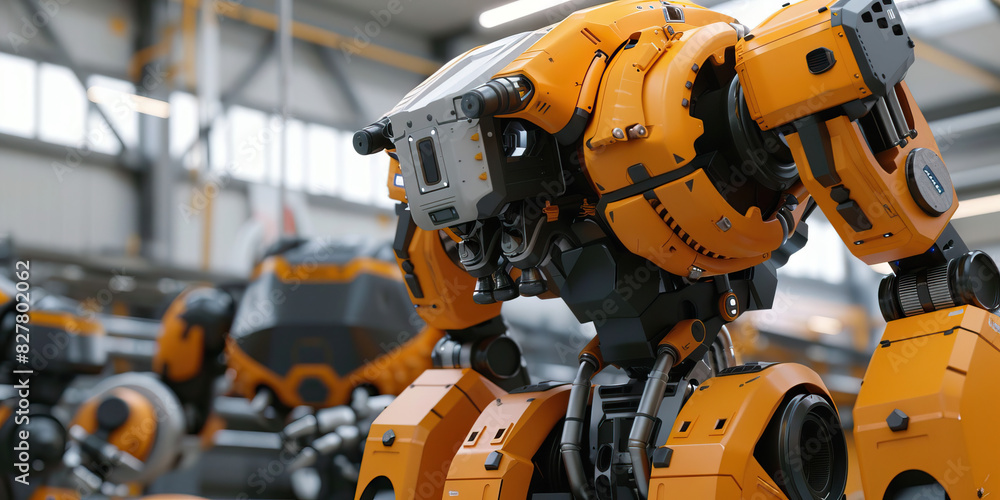 A robotics engineer designs and builds cutting edge cyborg robot for machine and factory use.