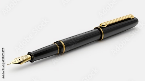 The black fountain pen