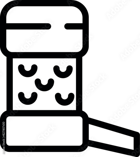 Black and white line art icon depicting a graphic tablet and stylus for digital art and design