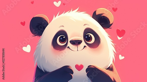 Show your love with a charming card featuring an adorable panda bear the perfect way to express those three special words I love you